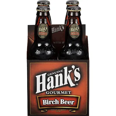 Hank's Gourmet Birch Beer Soda 4 Pack 355ml
