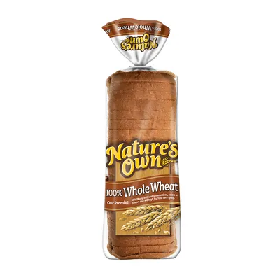 Nature's Own 100% Whole Wheat Bread 20 oz Bag