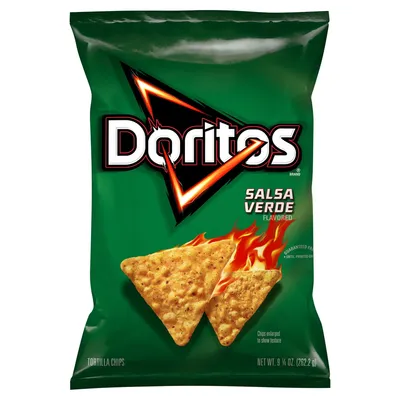 Doritos Salsa Verde Tortilla Chips 9.25 oz Bag