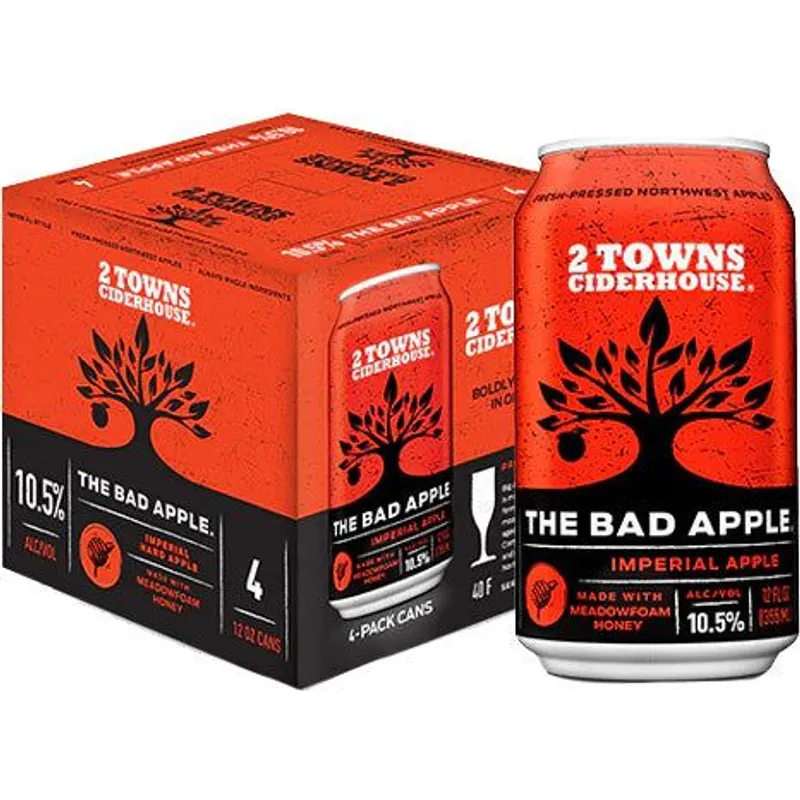 2 Towns Ciderhouse The Bad Apple Imperial Hard Cider view 1