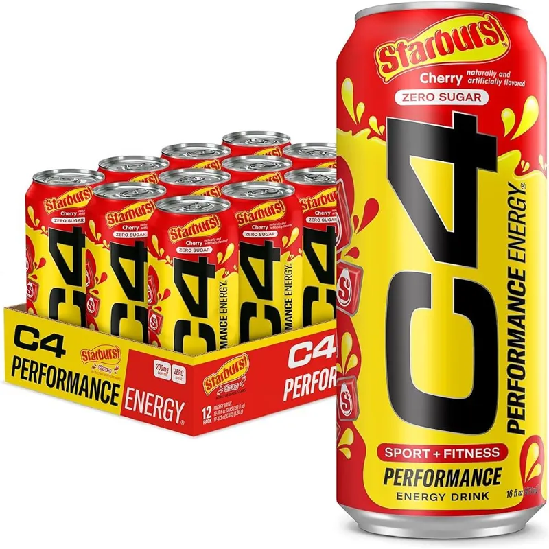 C4 Performance Energy Drink, Zero Sugar, Cherry view 1
