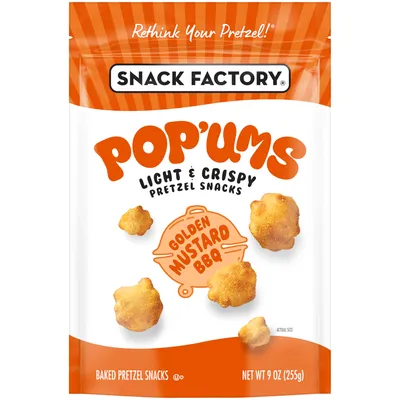 Snack Factory Pop'ums Golden Mustard BBQ 2 oz Bag