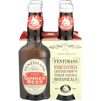 Fentimans Ginger Beer 4x 9.3oz Bottles