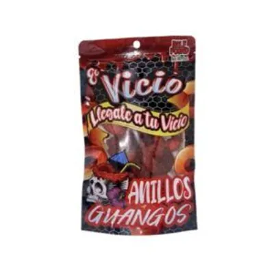 El Vicio Anillos Guangos Peach Rings 8 oz Bag