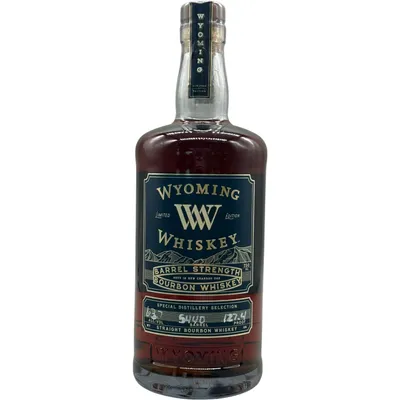 Wyoming Barrel Strength Bourbon Whiskey 750ml