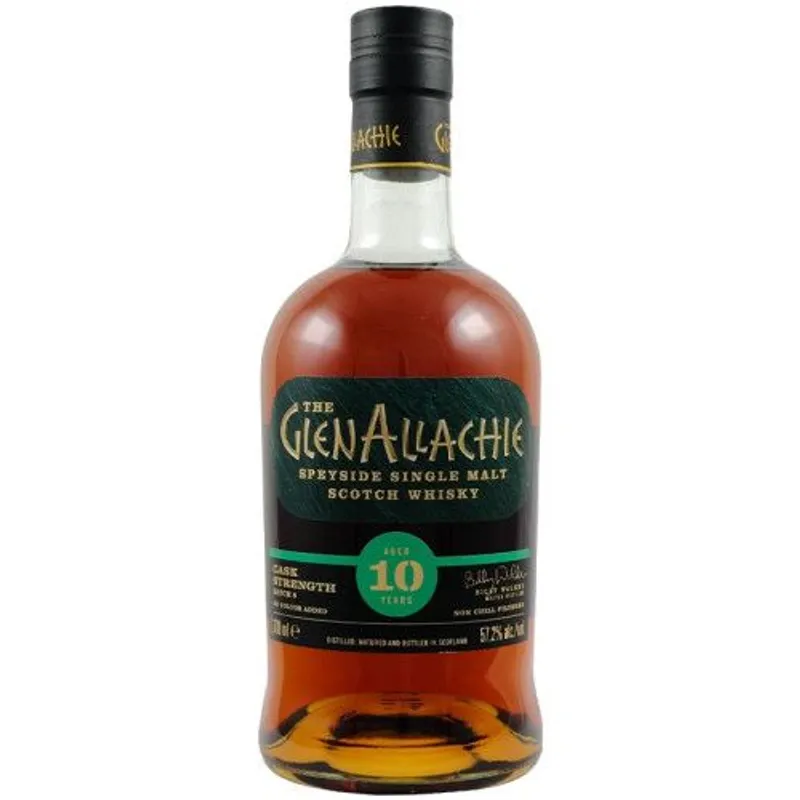 GlenAllachie 10 Year Cask Strength Single Malt Scotch Whisky view 1