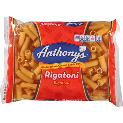 Anthony's Rigatoni Pasta 16 oz Bag