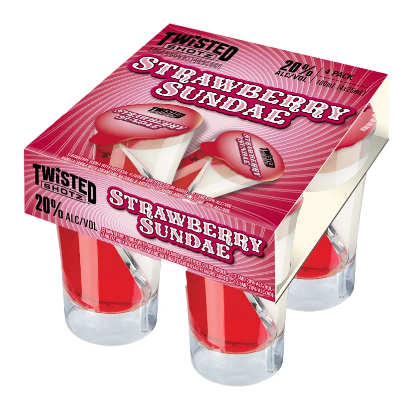 Twisted Shotz Strawberry Sundae view 1