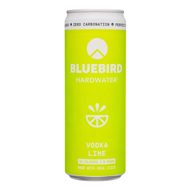 Bluebird Hardwater Vodka Water Lime view 1