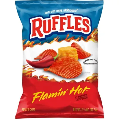 Ruffles Flamin' Hot Potato Chips 2.25 oz Bag