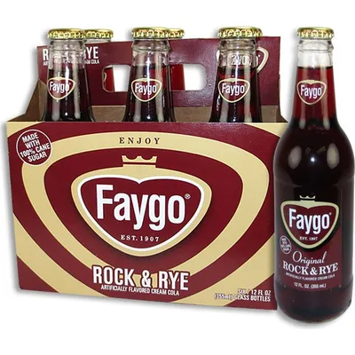 Faygo  Rock & Rye Cream Cola 6 Pack 12oz Bottles