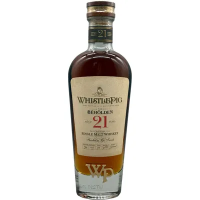 WhistlePig The Béhôlden' 21 Year Single Malt Whiskey 750ml Bottle