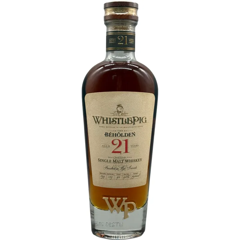 WhistlePig The Béhôlden' 21 Year Single Malt Whiskey view 1