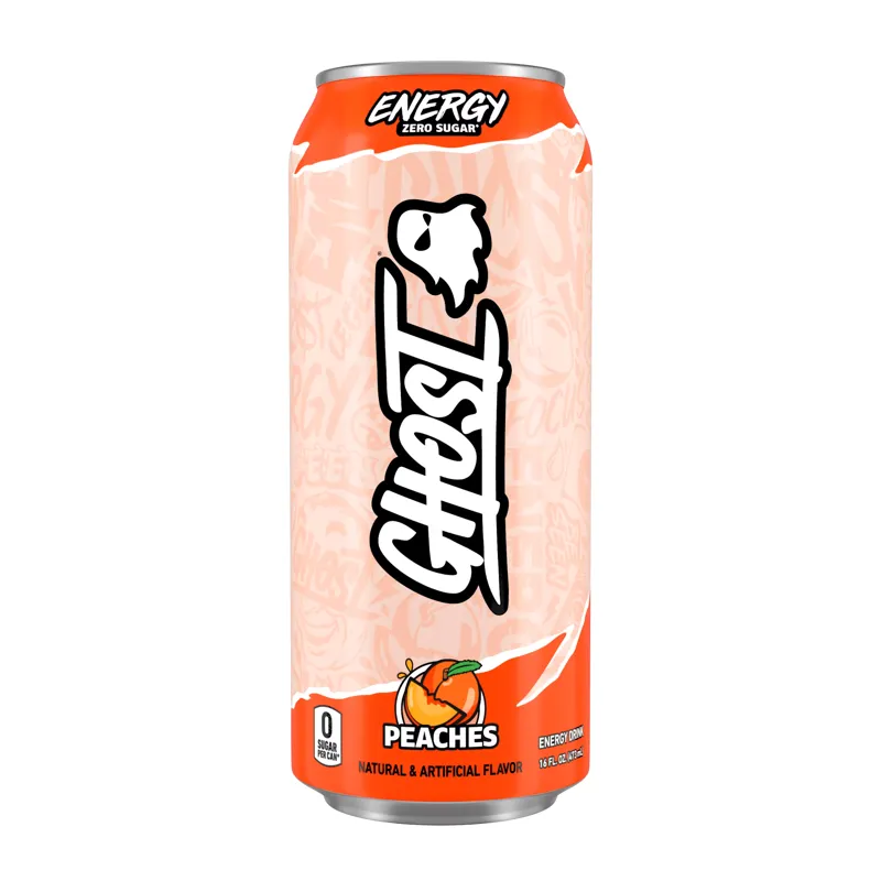 Ghost Energy Drink Peach view 1