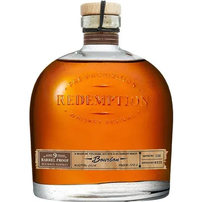 Redemption 9 Year Old Barrel Proof Bourbon Whiskey 750mL Bottle