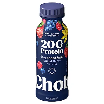 Chobani Complete Mixed Berry Vanilla Protein Drink 10 oz Bottle
