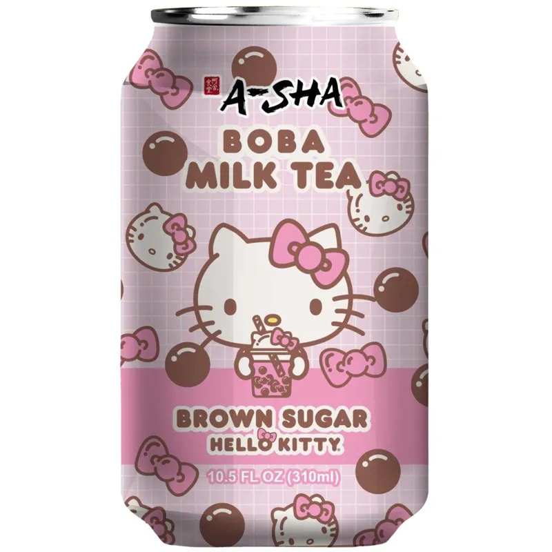 A-Sha Hello Kitty Brown Sugar Boba Milk Tea view 1