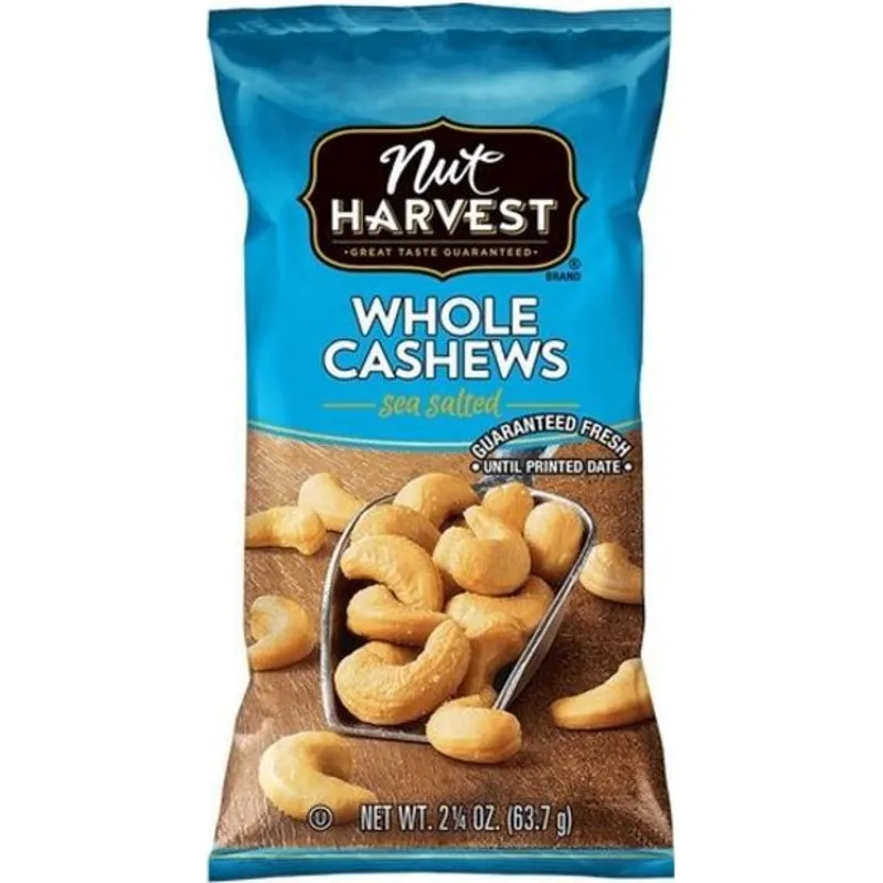 Nut Harvest Whole Cashews Sea Salted view 1