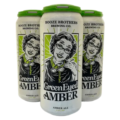 Booze Brothers Brewing Co. Green Eyed Amber 4 Pack 16oz Cans
