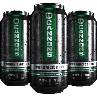 14 Cannons Tyrannicide 4 pack 16oz Cans 7.5% ABV