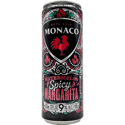 Monaco Watermelon Margarita Can 12oz Can