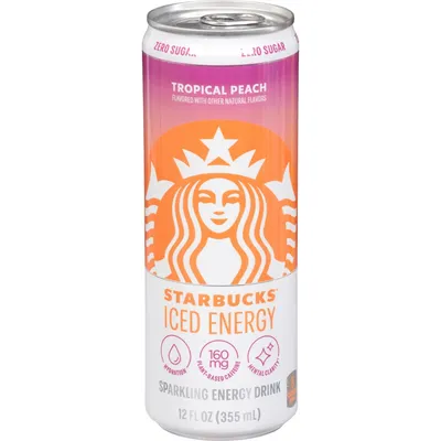 Starbucks Iced Energy Tropical Peach 12 oz Can