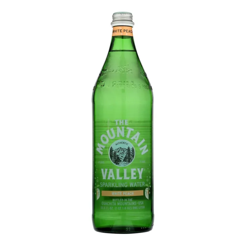 Mountain Valley Sparkling Water White Peach view 1
