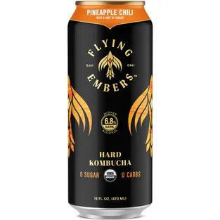 Flying Embers Pineapple Chili Hard Kombucha