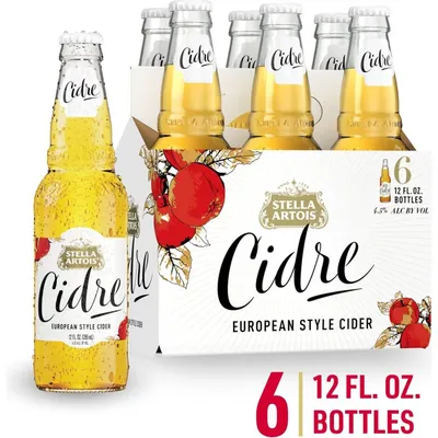 Stella Artois Cider 6 Pack 12oz Bottles