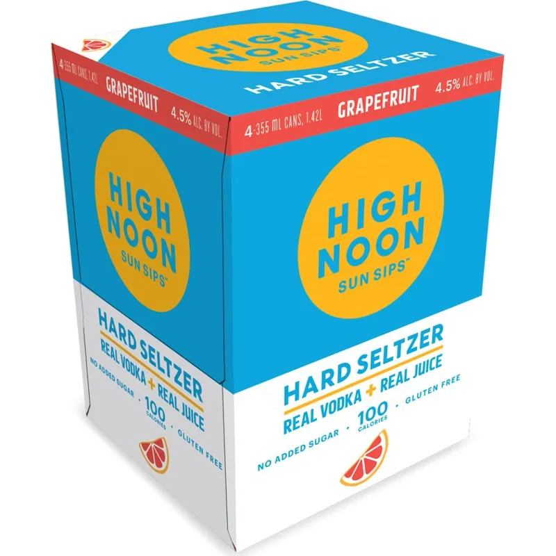 High Noon Grapefruit Vodka Hard Seltzer view 1