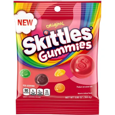 Skittles Original Gummy Candy 6oz Count