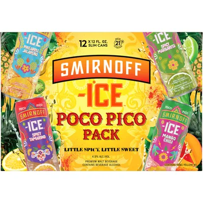 Smirnoff Ice Poco Pico Variety Pack Malt Beverage 12 Pack 12oz Cans