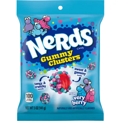 Nerds Gummy Clusters Very Berry 141g Bag