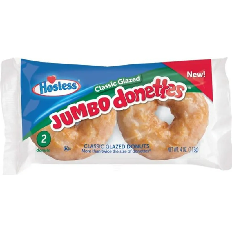 Hostess Jumbo Donettes Glazed view 1