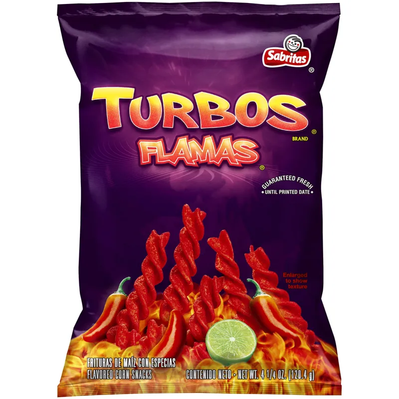 Sabritas Turbos Flamas Flavored Corn Snacks view 1