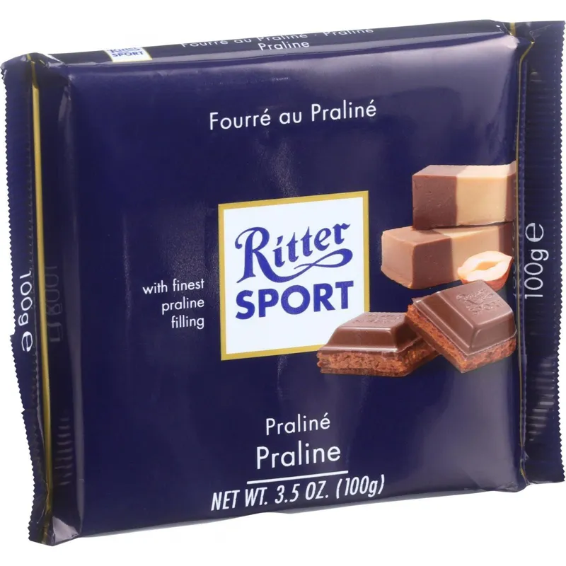 Ritter Sport Milk Chocolate with Praline Filling view 1
