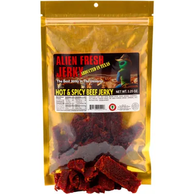 Alien Fresh Jerkey Honey Chipotle Beef Jerky 3.25oz Pouch