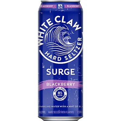 White Claw Hard Seltzer Surge Blackberry 16oz can