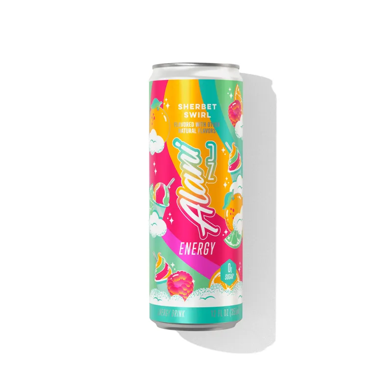 Alani Nu Energy Drink Sherbet Swirl view 1