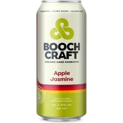 Boochcraft Apple Lime Jasmine Hard Kombucha 6x 12oz Cans