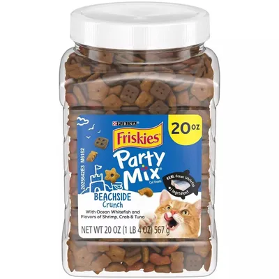 Friskies Party Mix Beachside Crunch Cat Treats 20 oz