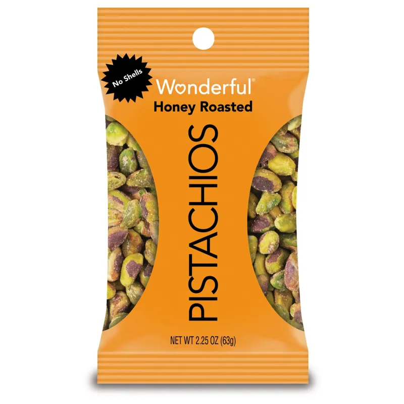 Wonderful Pistachios Honey Roasted No Shell Bag view 1