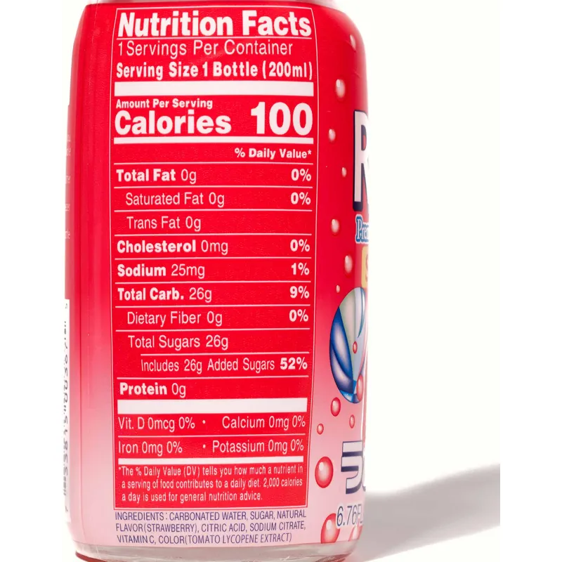 Sangaria Soft Drink Carbonated Ramune Strawberry view 1