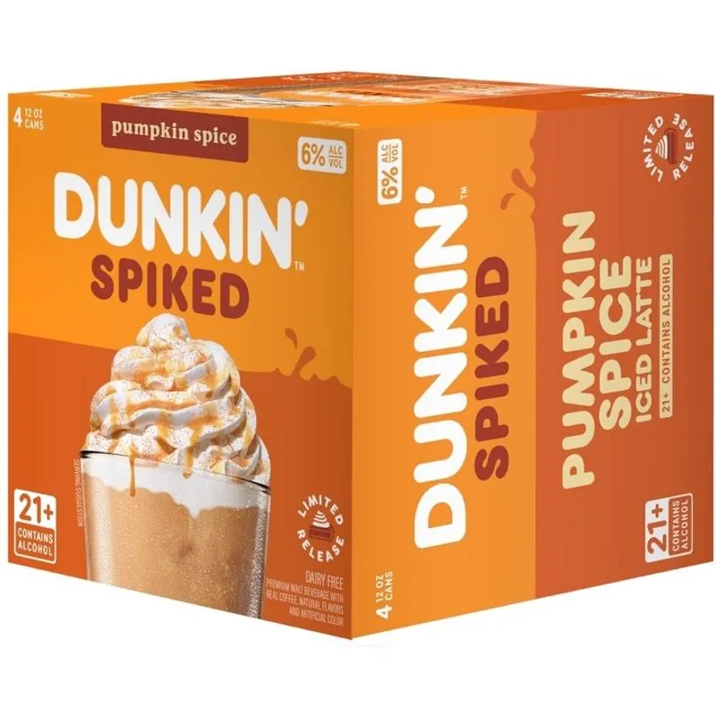 Dunkin Spiked Pumpkin Spice Iced Latte view 1