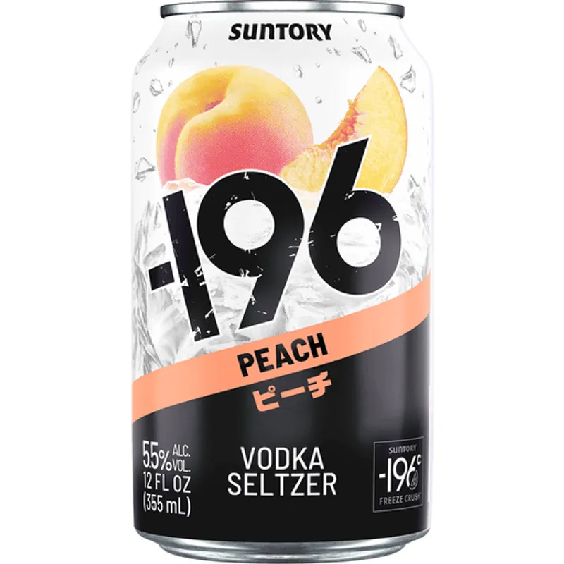Suntory 196 Peach Vodka Seltzer view 1