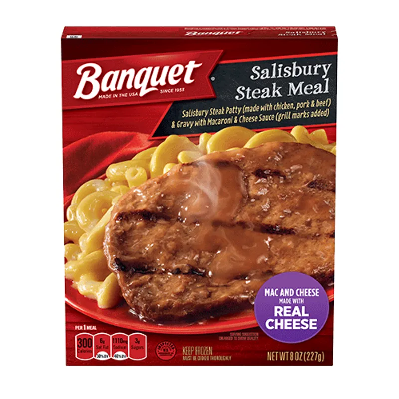Banquet Salisbury Steak with Mac and Cheese view 1