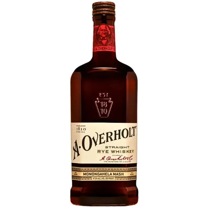 Old Overholt Monongahela Mash Rye Whiskey view 1