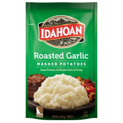 Idahoan Roasted Garlic Mashed Potatoes 4 oz Bag