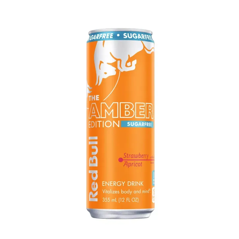 Red Bull Amber Edition Sugar Free Strawberry Apricot view 1