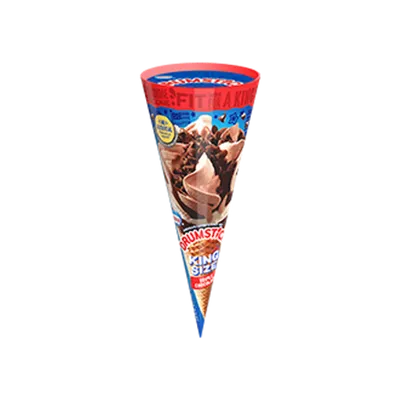 Dreyer Edy's King Size Triple Chocolate Ice Cream Cone 7oz Count